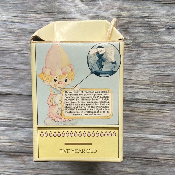 Vintage Precious Moments Birthday Train 5th Birthday Lion with Box - Picture 12 of 14